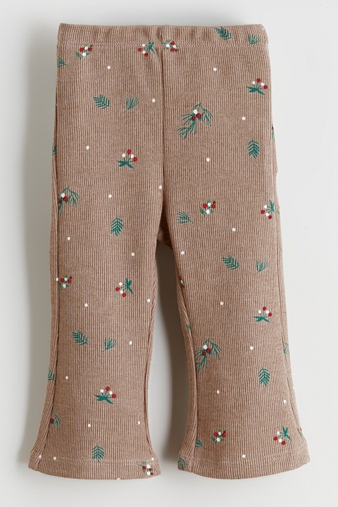 LC WAIKIKI, Colanti evazati cu model floral, Maro deschis