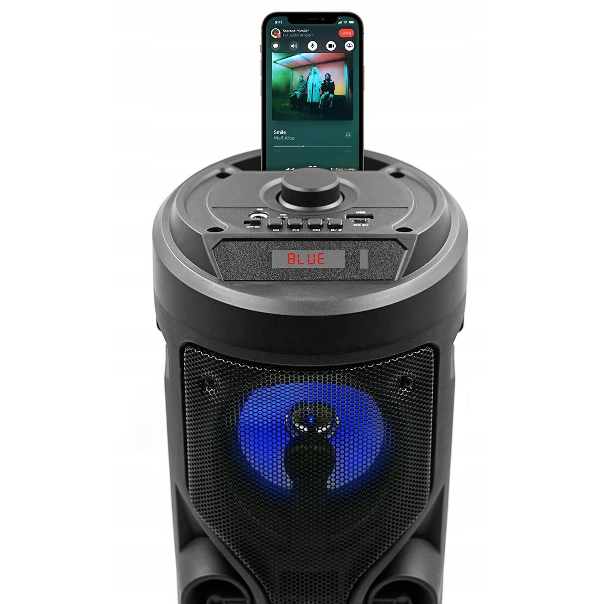 Boxa portabila Squeak Harmony, Bluetooth 5.0, 2 difuzoare, neagra