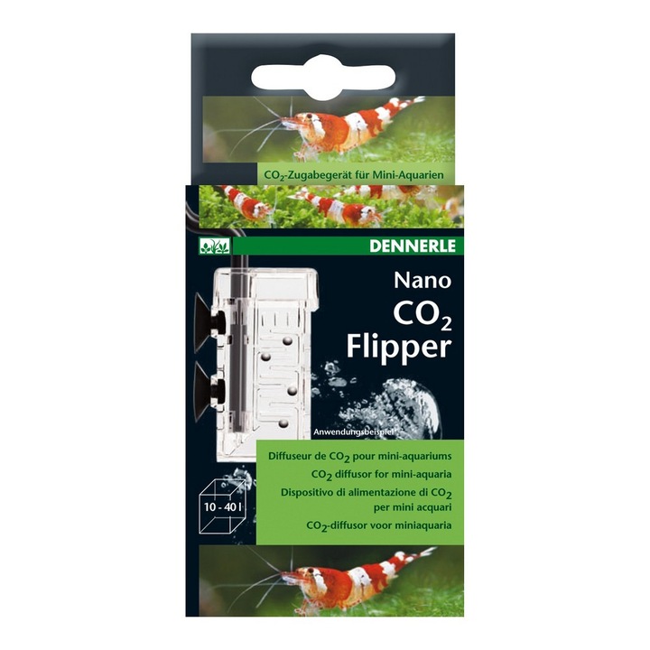Reactor CO2 Nano-Flipper, DENNERLE, 2,8x4,5x0,95cm, pentru acvarii pana la 40 litri