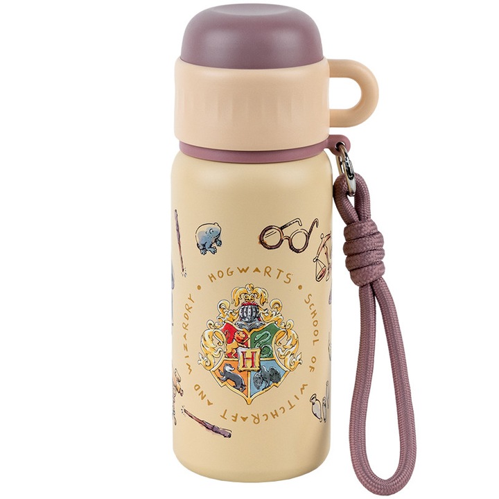 Termos pentru copii cu pai cu cana cu maner 500 ml Harry Potter Kite