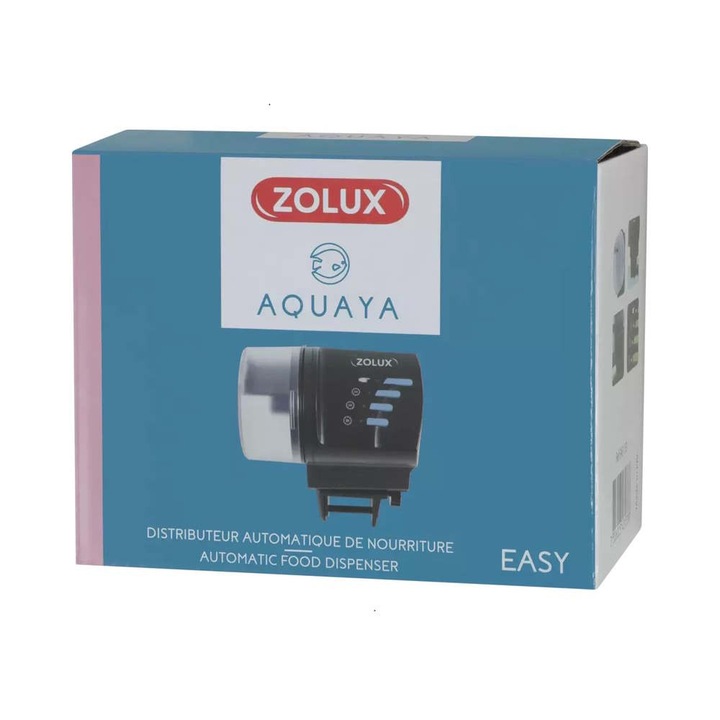 Dispenser automat de hrana ZOLUX EASY, 1-3 mese pe zi, 7,5x13x12,5cm