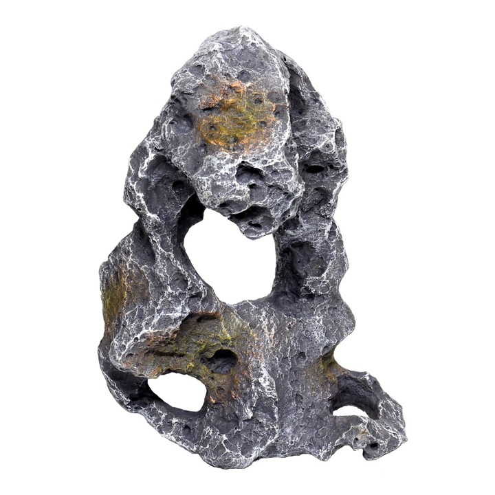HOBBY Cavity Stone akvárium dekoráció, mérete 18x14x28cm, természetes megjelenésű, halak menedékhelyéül