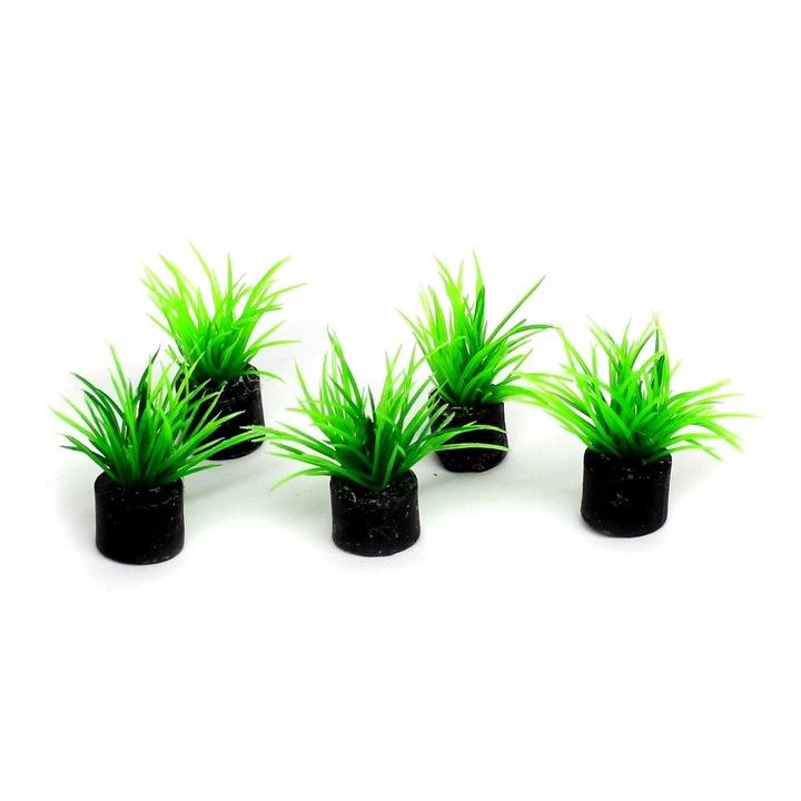 HOBBY Eleocharis mini műnövény akváriumba, 3x1,5x1,5cm, műanyag