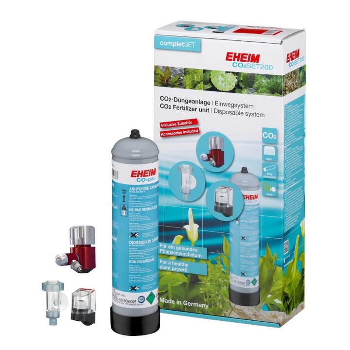 Echipament Tehnic pentru Acvariu EHEIM CO2 SET200, 500g, pentru acvarii pana la 200 litri