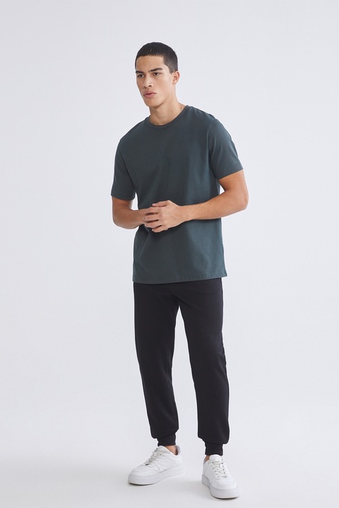 LC WAIKIKI, Pantaloni de trening cu snur si terminatii elastice, Negru, 2XL