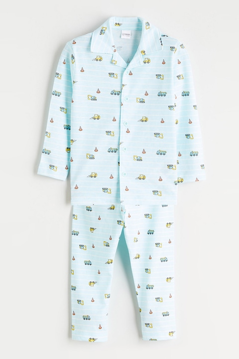 LC WAIKIKI, Pijama cu nasturi, Albastru deschis