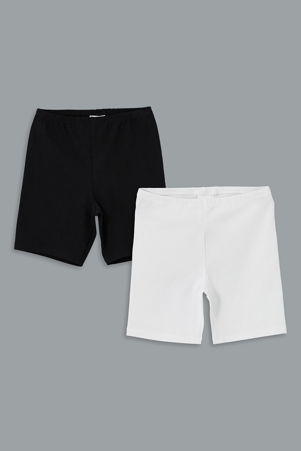 LC WAIKIKI, Set de colanti scurti - 2 perechi, Alb, Negru, 146-152 CM