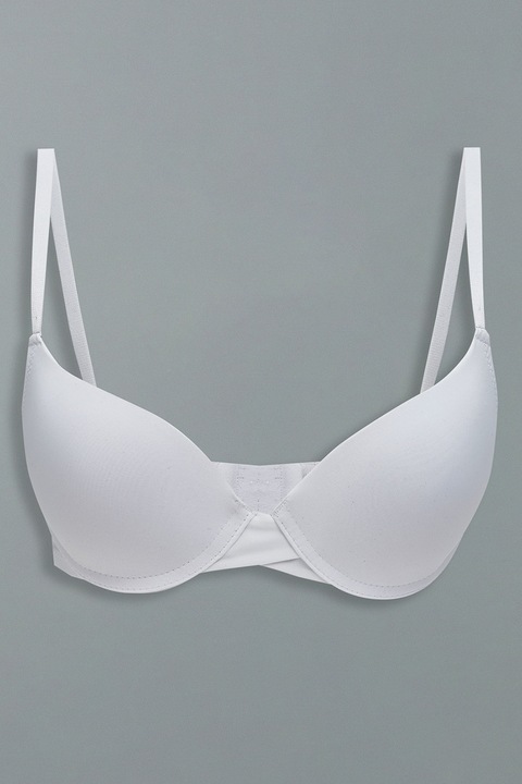 LC WAIKIKI, Sutien uni fara burete, cu sustinere metalica, Alb optic