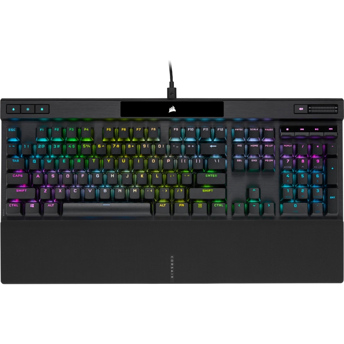 Tastatura Gaming mecanica Corsair K70 RGB PRO CHERRY MX SPEED key switches, Per-Key RGB Backlighting, cablu USB Type-C detasabil, Magnetic Soft-Touch Palm Rest, 444 x 166 x 40mm, N