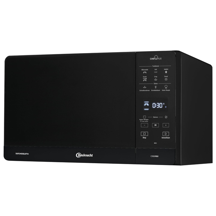 Cuptor cu microunde Bauknecht MW 49 BL, 800 W, grill cu cuart, aer cald, funcție de gătire la abur