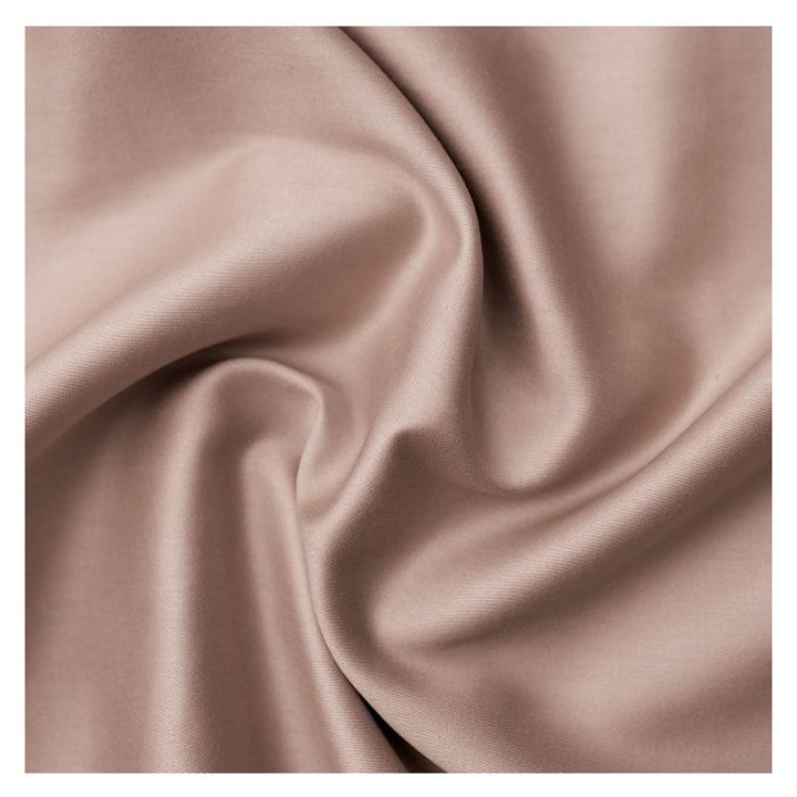 Cearsaf de pat cu elastic Dilios, bumbac satinat, 180x200x25cm, roz