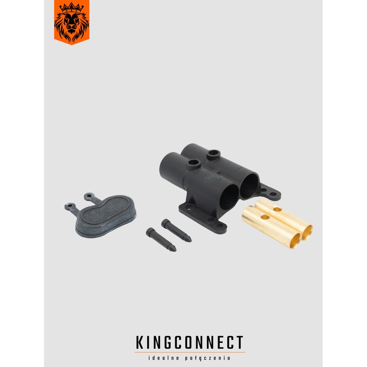 Priza 160A, Kingconnect, 2 pini, 35mm-50mm, plastic, montaj simplu