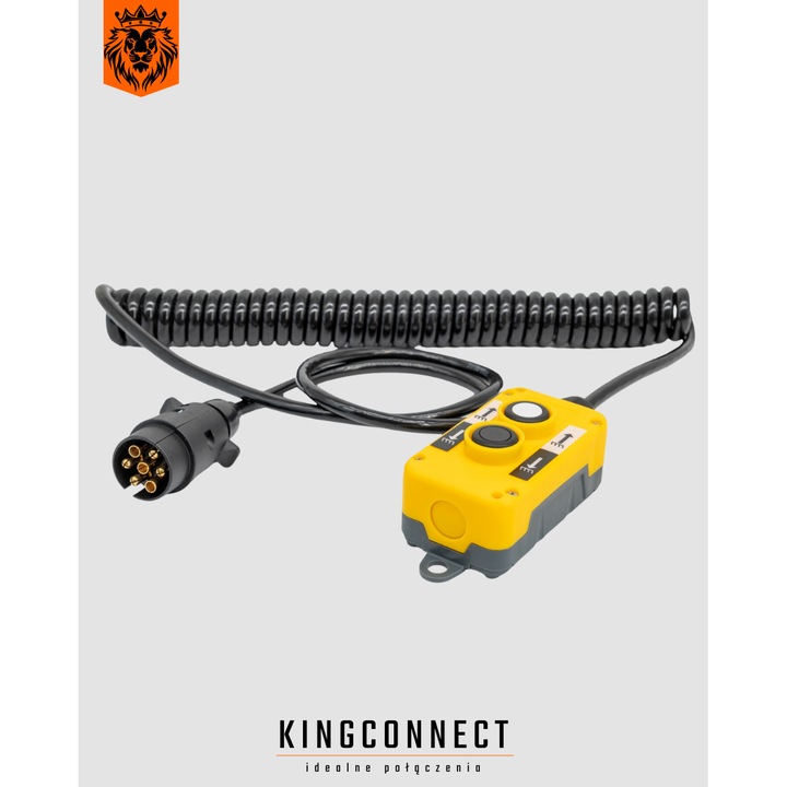 Telecomanda pentru lift de incarcare Kingconnect, 2 butoane, cablu spiralat