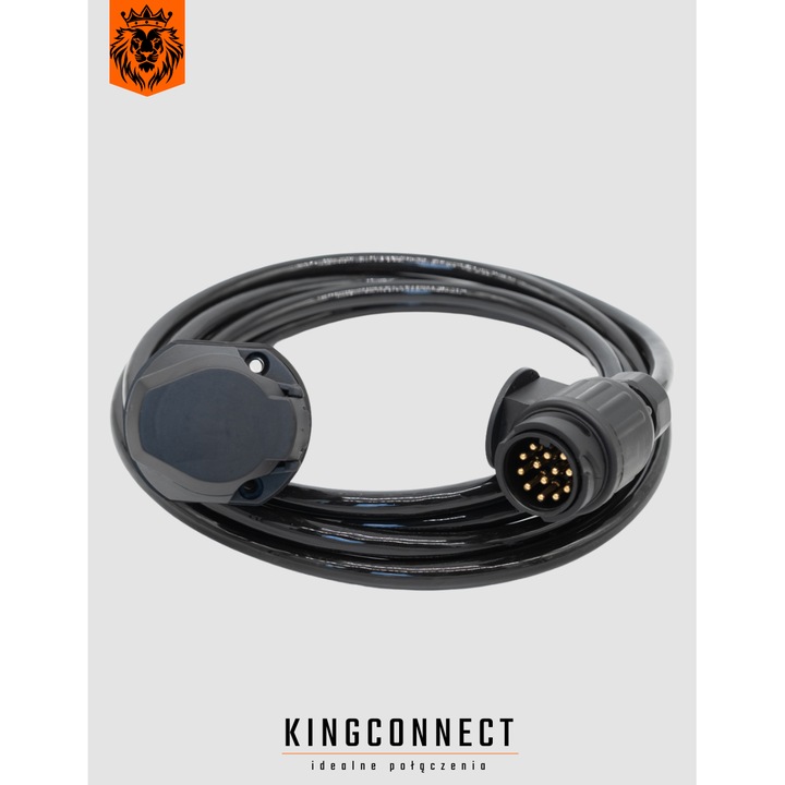 Prelungitor 13 fire, Kingconnect, 12V/13 pin, 1,5m, cu sigiliu