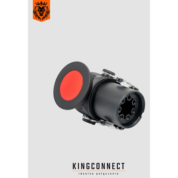 Conector auto 5 pini, Kingconnect, ABS, 24V/12V, montare cu surub