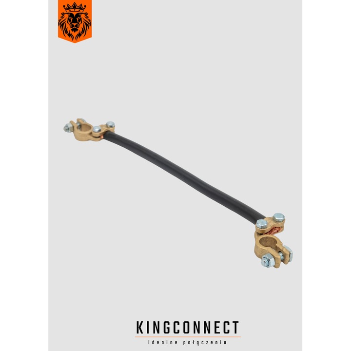 Conector acumulator Kingconnect, 50mm, lungime 0,25m, cu cleme rasucite