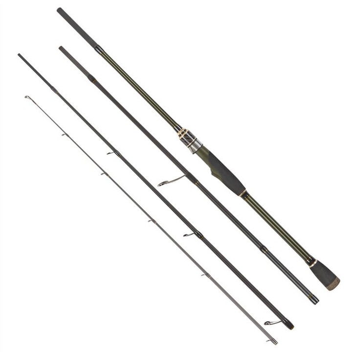 Lanseta Spinning Konger Vistar Travel Spin, 2.40m, 7-28gr, 4 segmente, 64cm transport