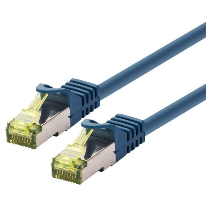 Cablu patch LOGON SFTP 20M CAT6A 500MHz albastru
