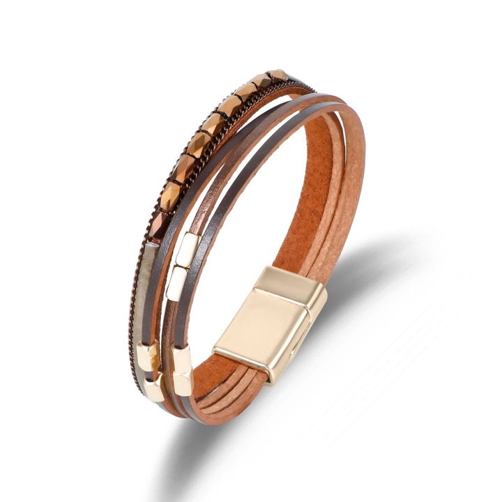 Bratara boho, Maro/Auriu