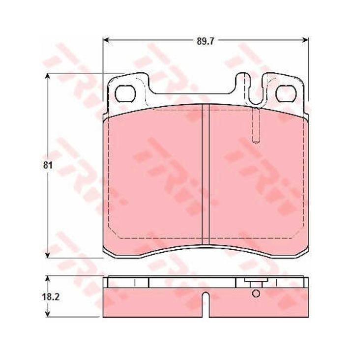Fékbetét készlet, tárcsafék TRW GDB1122