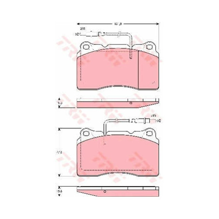 Fékbetét készlet, tárcsafék TRW GDB1431