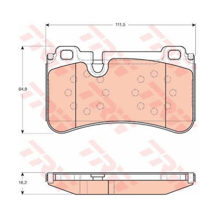 Fékbetét készlet, tárcsafék TRW GDB1711