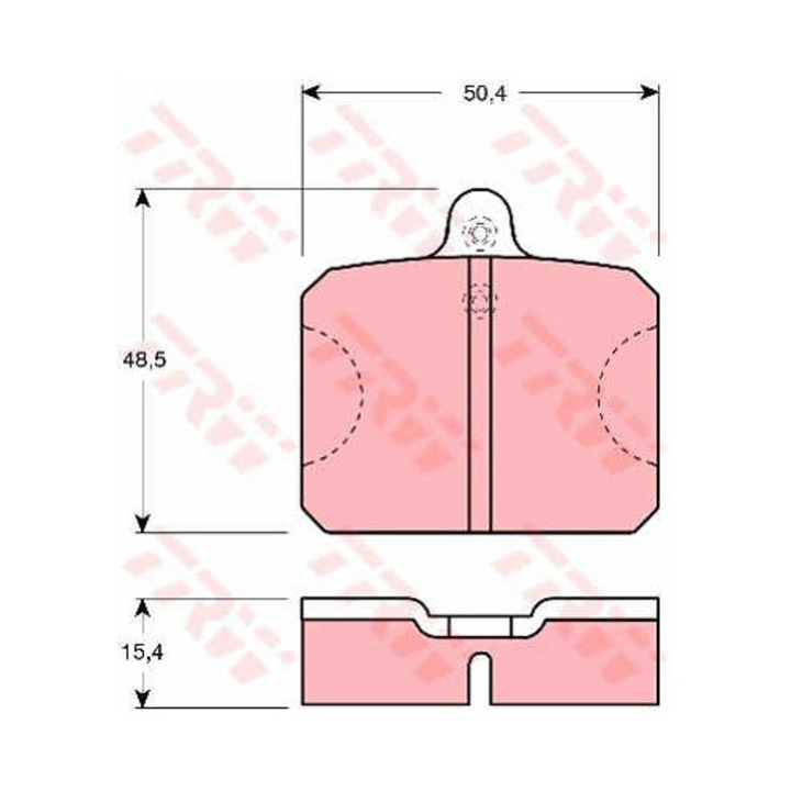 Fékbetét készlet, tárcsafék TRW GDB300