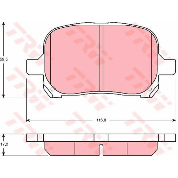 Fékbetét készlet, tárcsafék TRW GDB3152