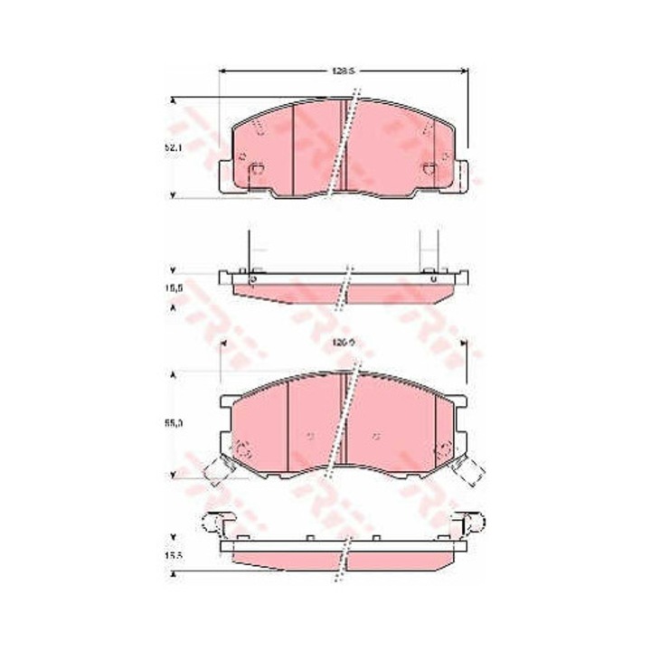 Fékbetét készlet, tárcsafék TRW GDB3157