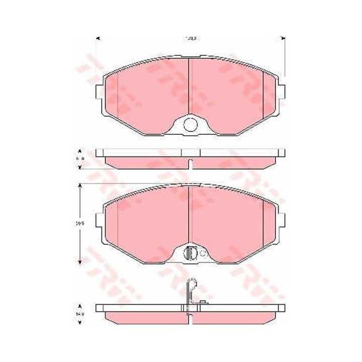 Fékbetét készlet, tárcsafék TRW GDB3273