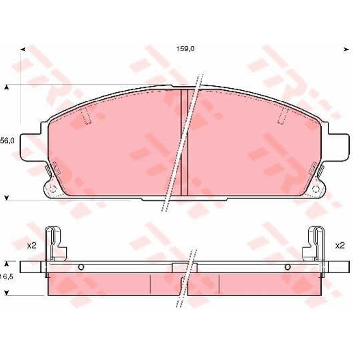 Fékbetét készlet, tárcsafék TRW GDB3312