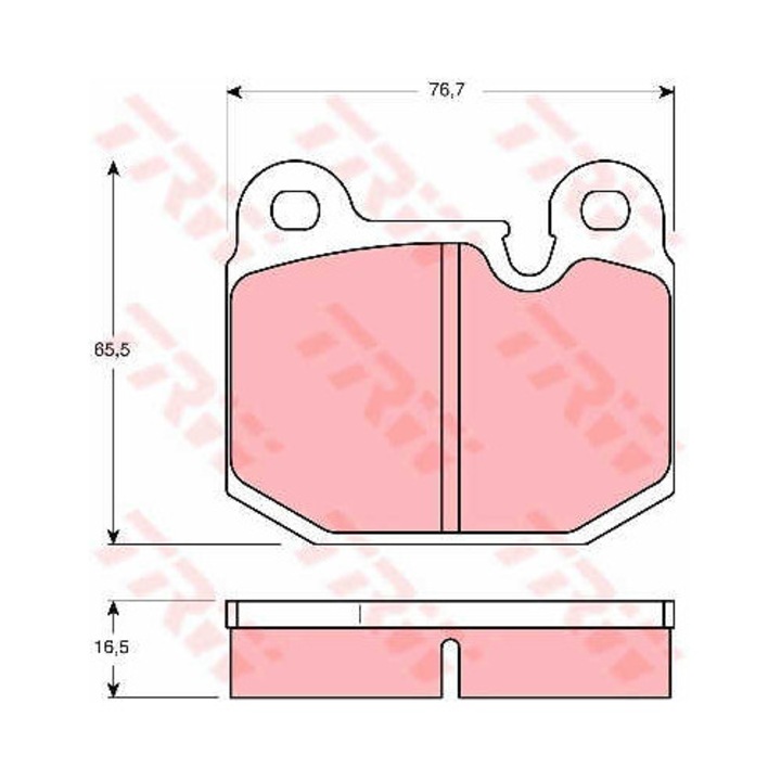 Fékbetét készlet, tárcsafék TRW GDB654