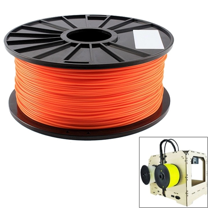 Filament 3D ABS 1.75mm, 395m, portocaliu