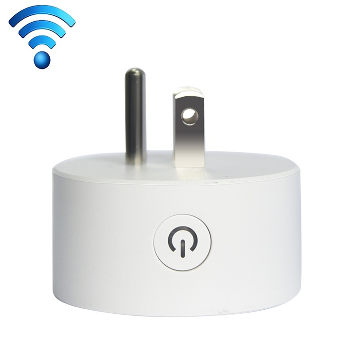 Prize inteligent WiFi Generic, control de la distanta, 10A, 85-230V, alb