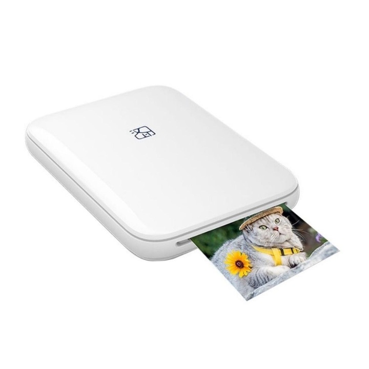 Imprimanta foto portabila HPRT MT53, Bluetooth, 313DPI, 8.4x11.7x1.9cm, alb