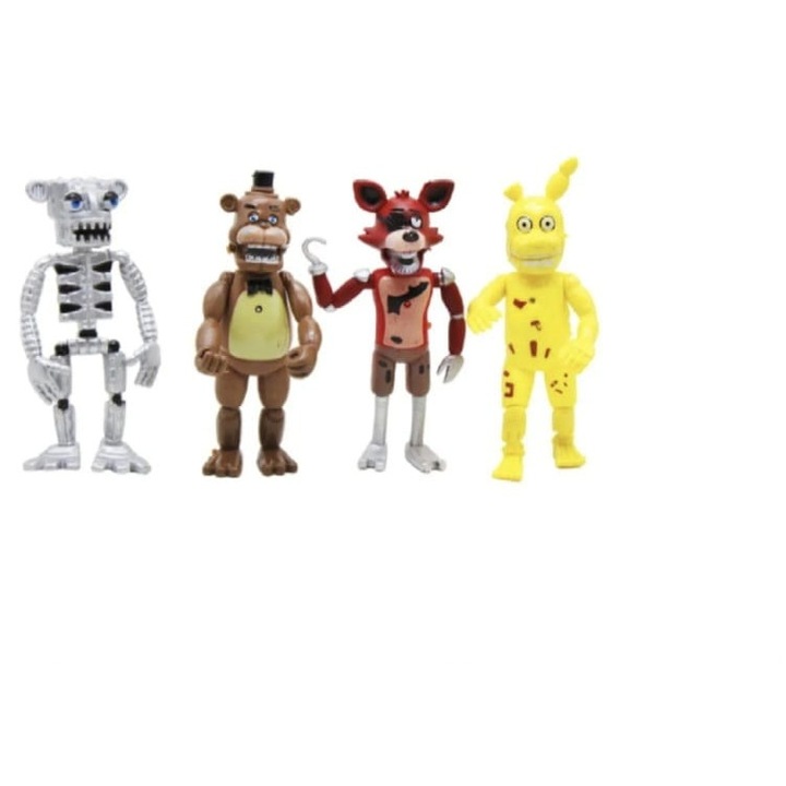 Set 4 figurine FNAF Five Nights At Freddy's, multicolor, 9 cm