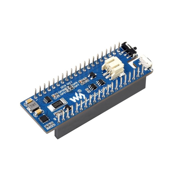 Modul UPS pentru Raspberry Pi Pico, 600mAh, incarcator Li-Po, 60x21mm