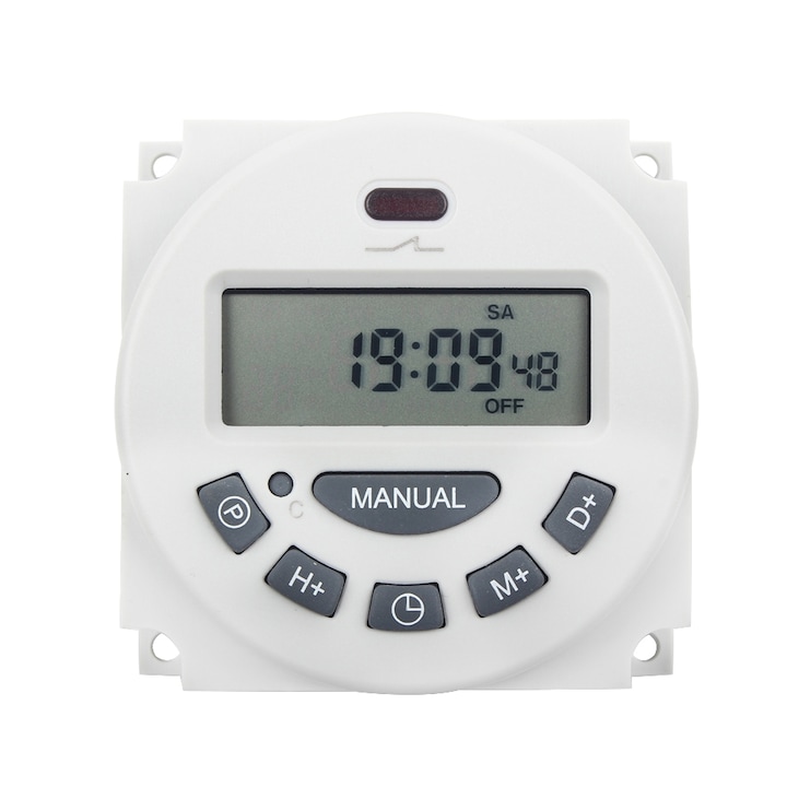 Comutator de timp 220V L701, control microcomputer, 16 seturi, LCD, 1 minut - 168 ore