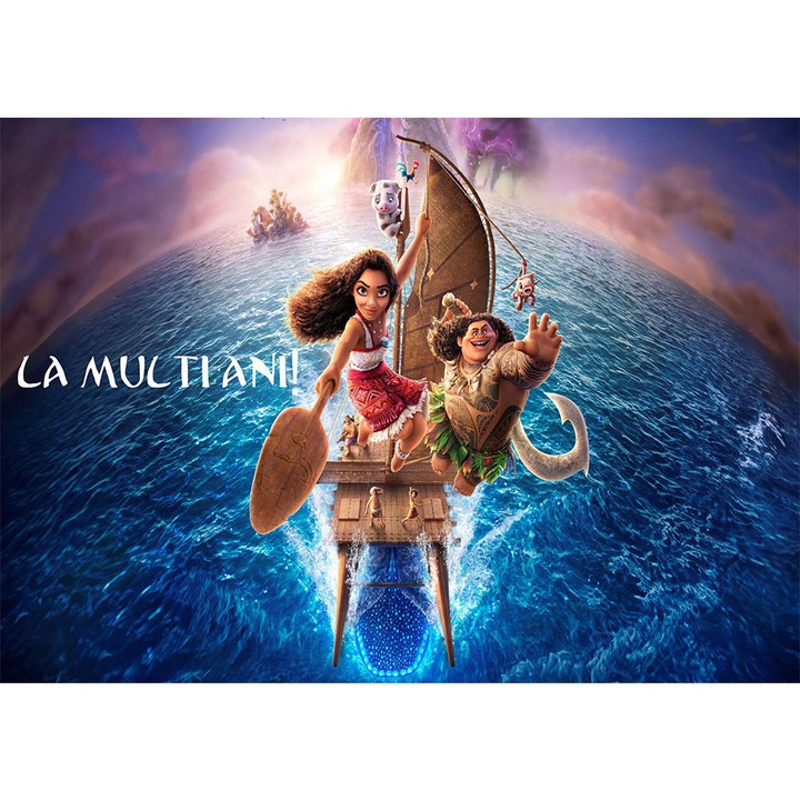 Fototapet aniversar, autoadeziv, Moana, multicolor, 80x120 cm LMA45
