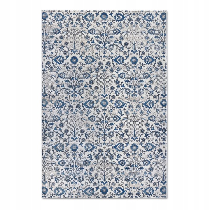 Covor Traditional, Villeroy&Boch, 200 cm x 280 cm x 11 mm, Forma Dreptunghiulara, Tip Fir Scurt, Certificat Oeko-Tex Standard 100, Material Polipropilen, Crem-Albastru