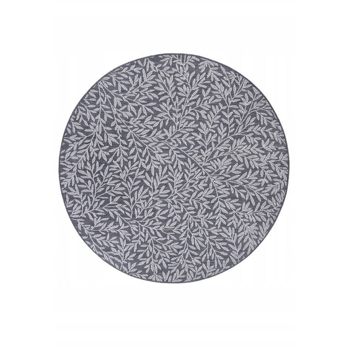 Covor Rotund, Hanse Home, 120 cm, Certificat Oeko-Tex Standard 100, Forma Cerc, Tip Patruns, Material 100% Polipropilena, Crem-Gri