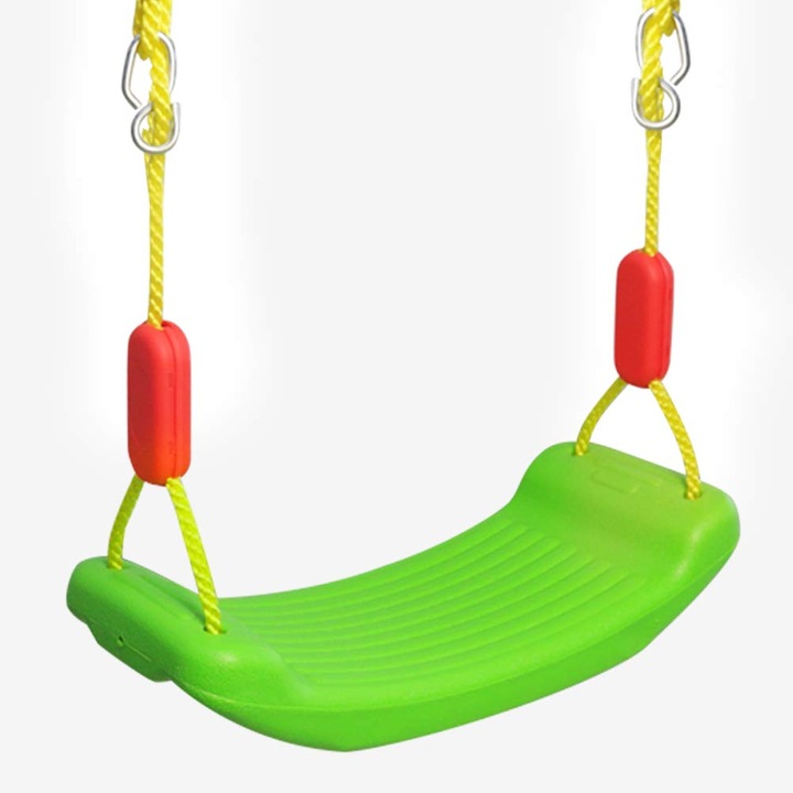 Детска люлка, регулируема височина, максимален капацитет 100кг, зелена, 107x173см