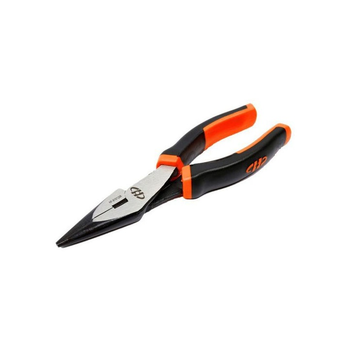 Cleste lung cu bot ascutit, 6 inch, din otel crom-vanadiu, design ergonomic, rezistent la ulei