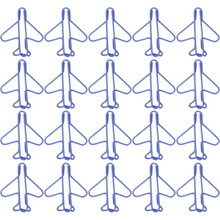 Set 20 Capse Metalice Mini Avion, Multifunctionale, Compacte, Transparent