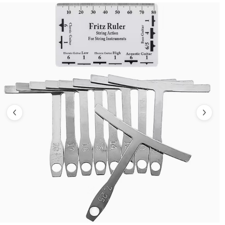 Set unelte pentru reparatia chitarelor, 10 in 1, instrumente profesionale pentru luthieri