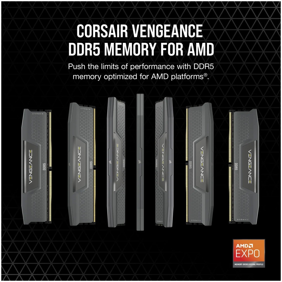 Memorie RAM Corsair VENGEANCE® 32GB (2x16GB) DDR5, 6000MT/s, AMD