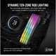 Memória RAM Corsair VENGEANCE® RGB 16GB (2x8GB) DDR5, 5200MT/s, CL40, Fekete