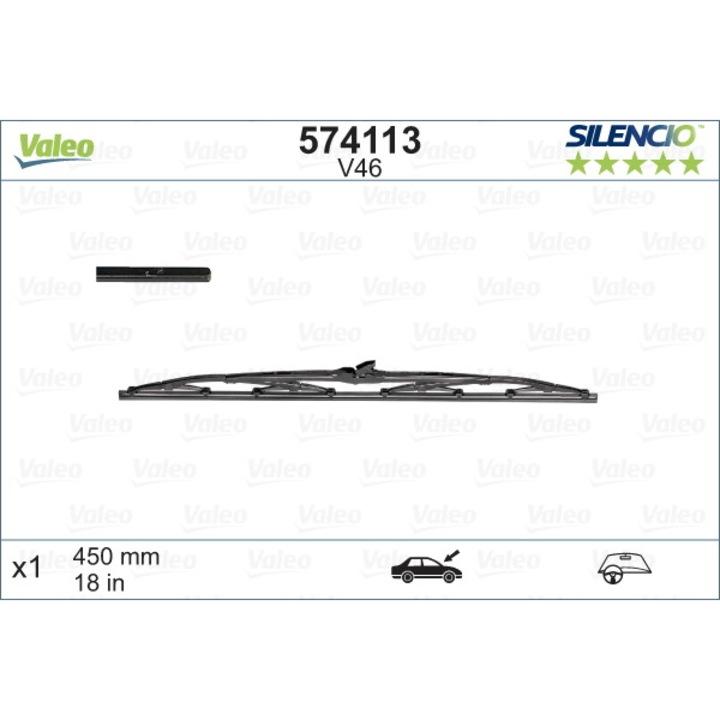Lamela stergator VALEO 574113