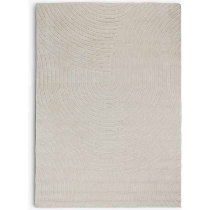 Covor crem, pentru exterior, geometric, 160 x 230