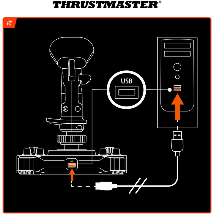 Joystick Thrustmaster SOL-R 1 Flightstick pentru PC